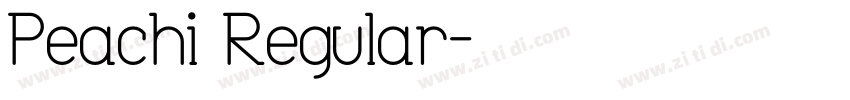 Peachi Regular字体转换